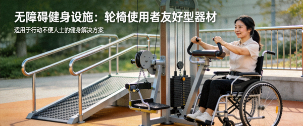 无障碍健身设施建设 - 轮椅使用者也能使用的健身器材