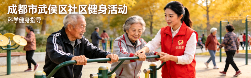 成都市武侯区社区健身活动组织 - 志愿者指导居民科学健身
