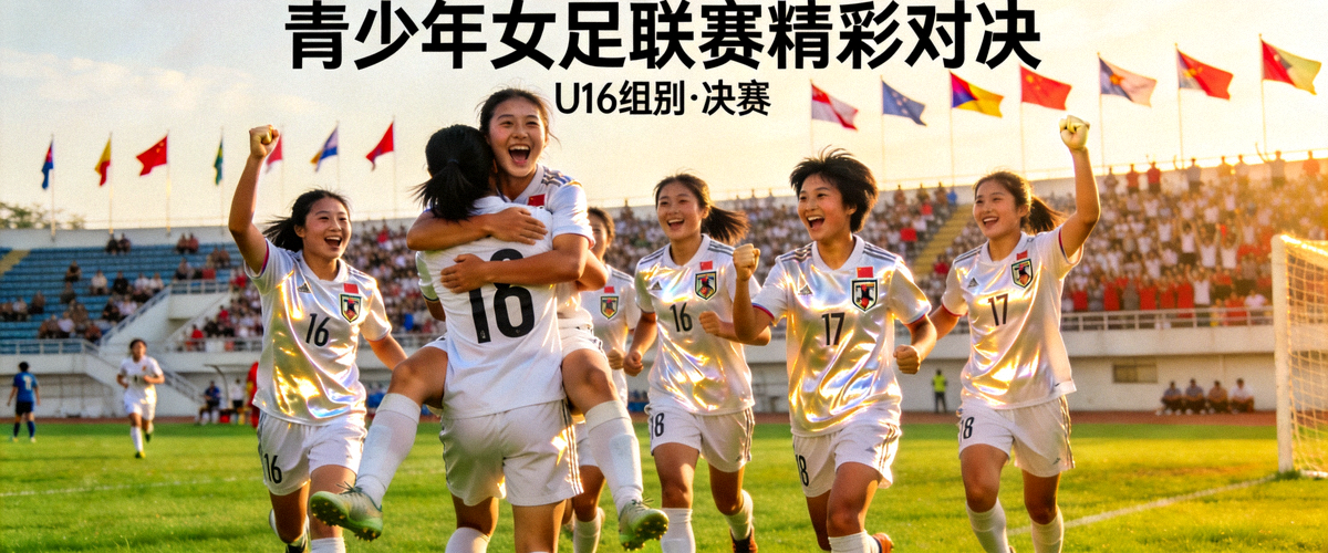 青少年女足联赛精彩对决 - 女足姑娘们庆祝进球