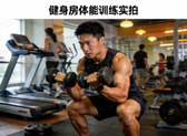 健身爱好者在健身房进行体能训练的新闻配图